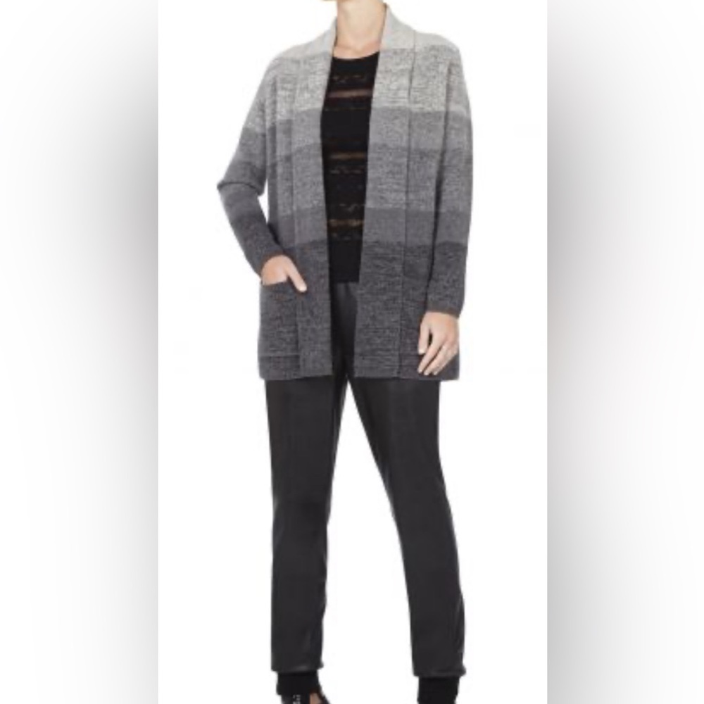 BCBGMaxAzria Charcoal Gray Wool/Cashmire Cardigan